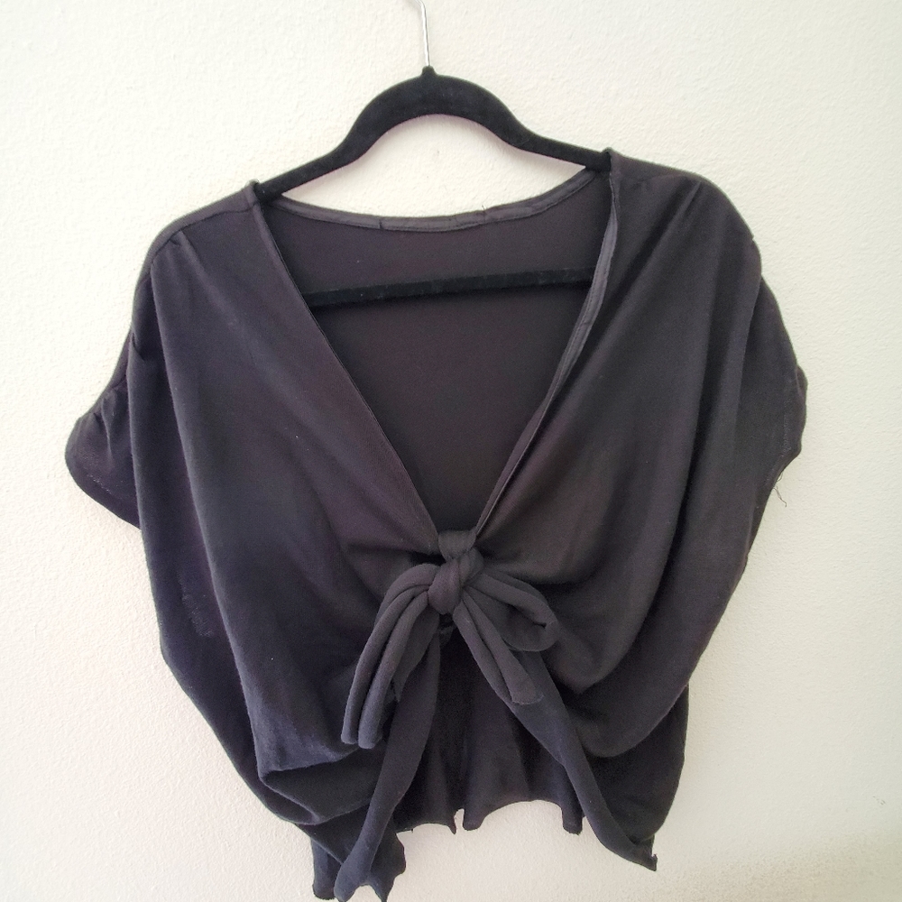 Chic front tie shirt